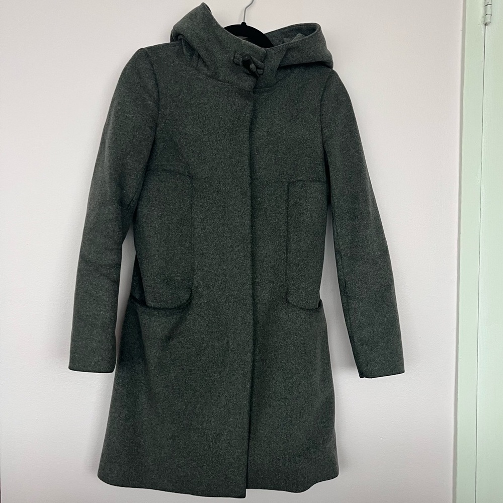 3/$30 Babaton Dark Gray Hooded Trench Coat